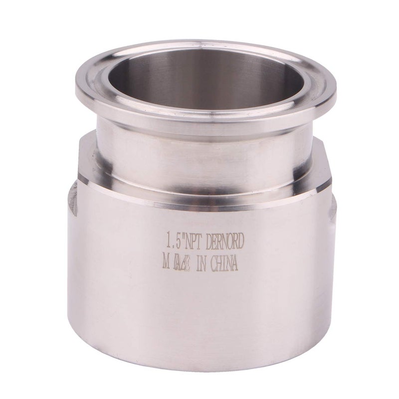 DERNORD 1.5'' Tri clamp Adapter to 1.5 inch FNPT Thread Ferrule Sanitary Pipe Fitting - Image 1